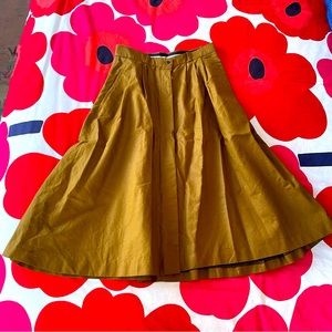 Vintage Condor brown A line midi skirt